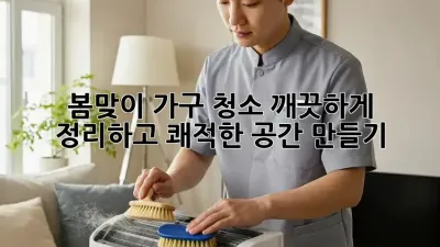 봄맞이 가구 청소, 깨끗하게 정리하고 쾌적한 공간 만들기!